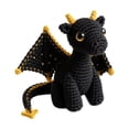 thumbnail image 2 of 2026 Emotional Support Dragon Pocket Buddy Office Companion,Cute Dragon Plush Stuffed Animals with Encouragement Card,Fantasy Gift for Adults(Black0, 2 of 6