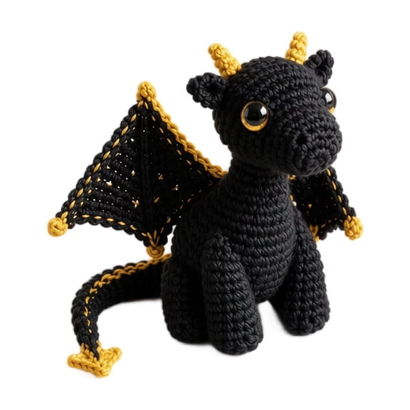 Emotional Support Dragon Pocket Buddy – Cute Crochet Plush Stuffed Animal with Encouragement Card, Anxiety Relief Desk Decor, Fantasy Gift for Students Adults