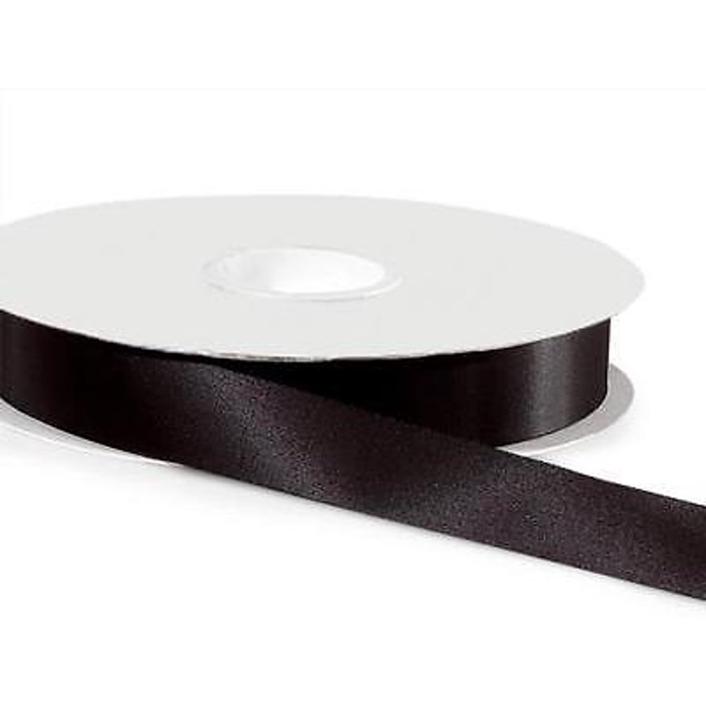 2 Unit Black Satin Acetate Ribbon 7/8"x100 yds Ribbon Unit pack 1