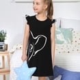 thumbnail image 4 of Balery French Bulldog Camisón de princesa para niñas, pijama de algodón con mangas abullonadas, suave y bonito.-Medium, 4 of 6