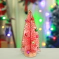 thumbnail image 3 of VANLOFE 25CM/9.8in Small Christmas Trees Tabletop Ornament Mini Artificial Christmas Trees Decor Merry Christmas, 3 of 8