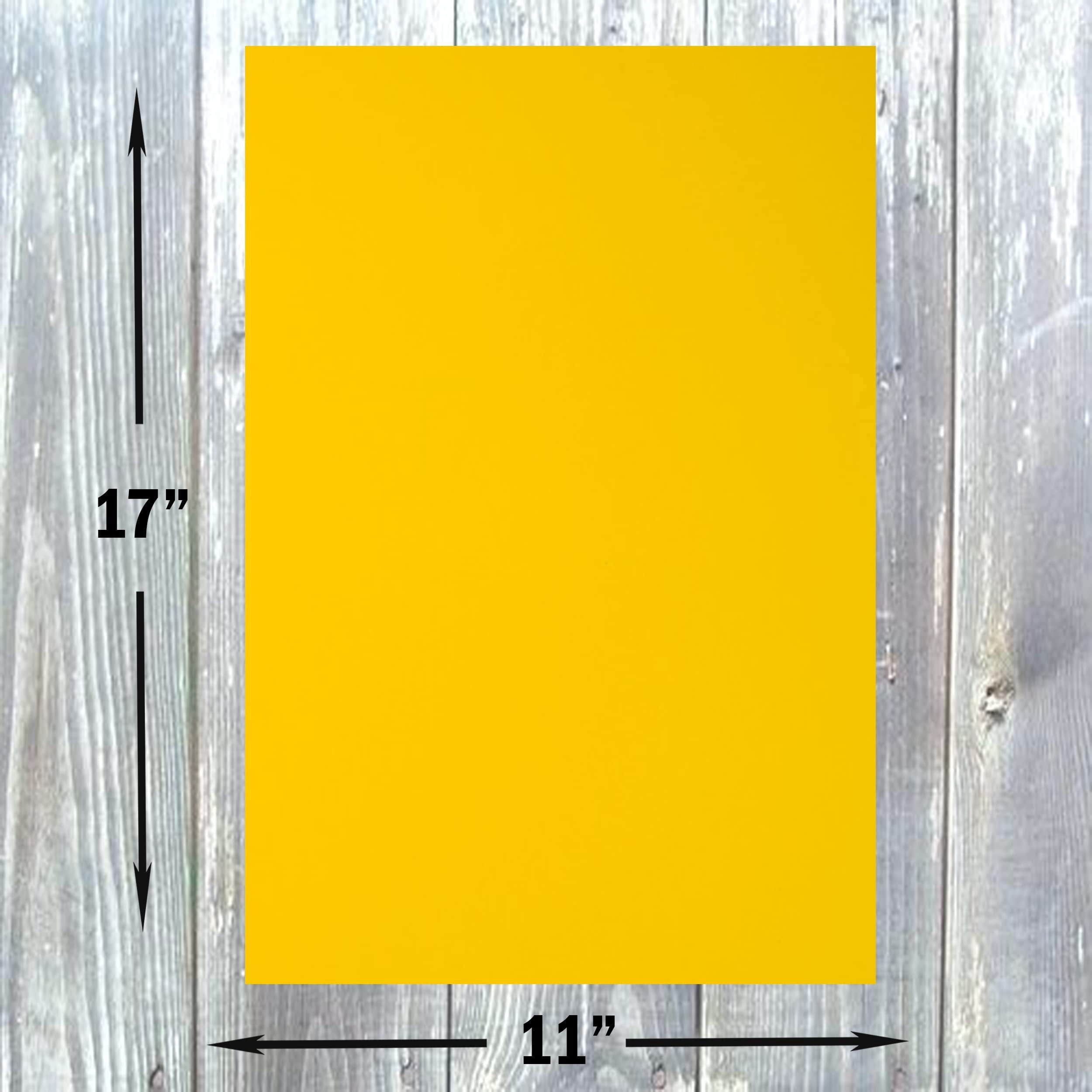 Hamilco Colored Cardstock Paper 11x17" Sunflower Yellow Color Card Stock Paper 50 Pack