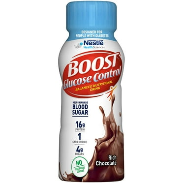 Boost Glucose Control Chocolate Ready To Drink, 8 Ounce (Pack of 2)
