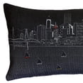 thumbnail image 2 of 35" Black Portland Nighttime Skyline Lumbar Decorative Pillow, 2 of 5