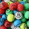 thumbnail image 2 of GSE 1.5-Inch Pro Ping Pong Size Replacement Bingo Ball Set (Color Balls - Double Number), 2 of 4