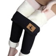thumbnail image 2 of SGMVNU Lined Leggings Women - Soft Elastic High Waisted Thermal Winter Warm Yoga Pants for Hiking and Outdoor Activities(Black, S), 2 of 6