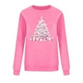 thumbnail image 4 of Womens Christmas Sweatshirt Relaxed Fit Pullover Sweater Blouses Crew Neck Long Sleeve Thermal Velvet Sweater Tops Spring Outfits 2025 Pullover Fall Winter Clothes, 4 of 6