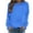 #01 Blue 【Love the fit? Pick your favorite shades.】, variant on Women's Solid Color Hooded Sweatshirt Top Pullover Raglan Sleeve Loose Fit Casual Long Sleeve Round Neck Soft Fleece Loungewear for Daily Wear Travel and Streetwear Ultra Soft All Day Comfort Cozy