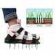 thumbnail image 1 of Césped para jardín Aireador de zapatos Sandalia Pincho de aireación Par de hierba Verde Herramienta con pinchos Zapatos de tierra suelta Negro 30 x 13CM, 1 of 4