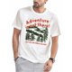 thumbnail image 1 of Camiseta gráfica para hombre "La aventura está ahí fuera": perfecta para los amantes del camping, el senderismo y los viajes. Mezcla de algodón de inspiración vintage, manga corta, cuello redondo y di, 1 of 8