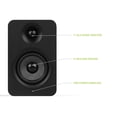 thumbnail image 2 of Altavoces pasivos de estantería Kanto YU de 4" con tweeter de cúpula de seda de 1" | Se requiere amplificador externo | Par | Negro mate, 2 of 5