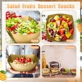 thumbnail image 5 of 50 Pcs Square Plastic Serving Bowls Disposable Snack Salad Bowl Small Party Candy Bar Containers Taco Bar Serving Dishes for Buffet Chips Fruit (16 oz,Black, Gold), 5 of 6