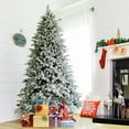 thumbnail image 3 of 7.2FT White Christmas Tree, Christmas Decor Snow Flocked Artificial Christmas Tree Holiday Decoration Indoor Outdoor, 3 of 10
