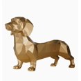 thumbnail image 4 of Gold Dachshund Tray Resin Geometric Dog Decorative Storage Figurine For Keys Remote Holders Home Office Modern Decor, 4 of 9