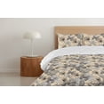 thumbnail image 4 of Ambesonne Hibiscus Themed Down Alternative Quilt Comforter, Neutral Butterfly, Queen, Cream Charcoal Grey, 4 of 5
