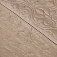 thumbnail image 6 of 3 Piece Split Corner Pleated Quilted Bedspread Khaki King, 6 of 14
