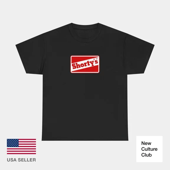 Shortys Red Skateboard Classic 90s 00s Muska Vintage Classic Skate TShirt Print