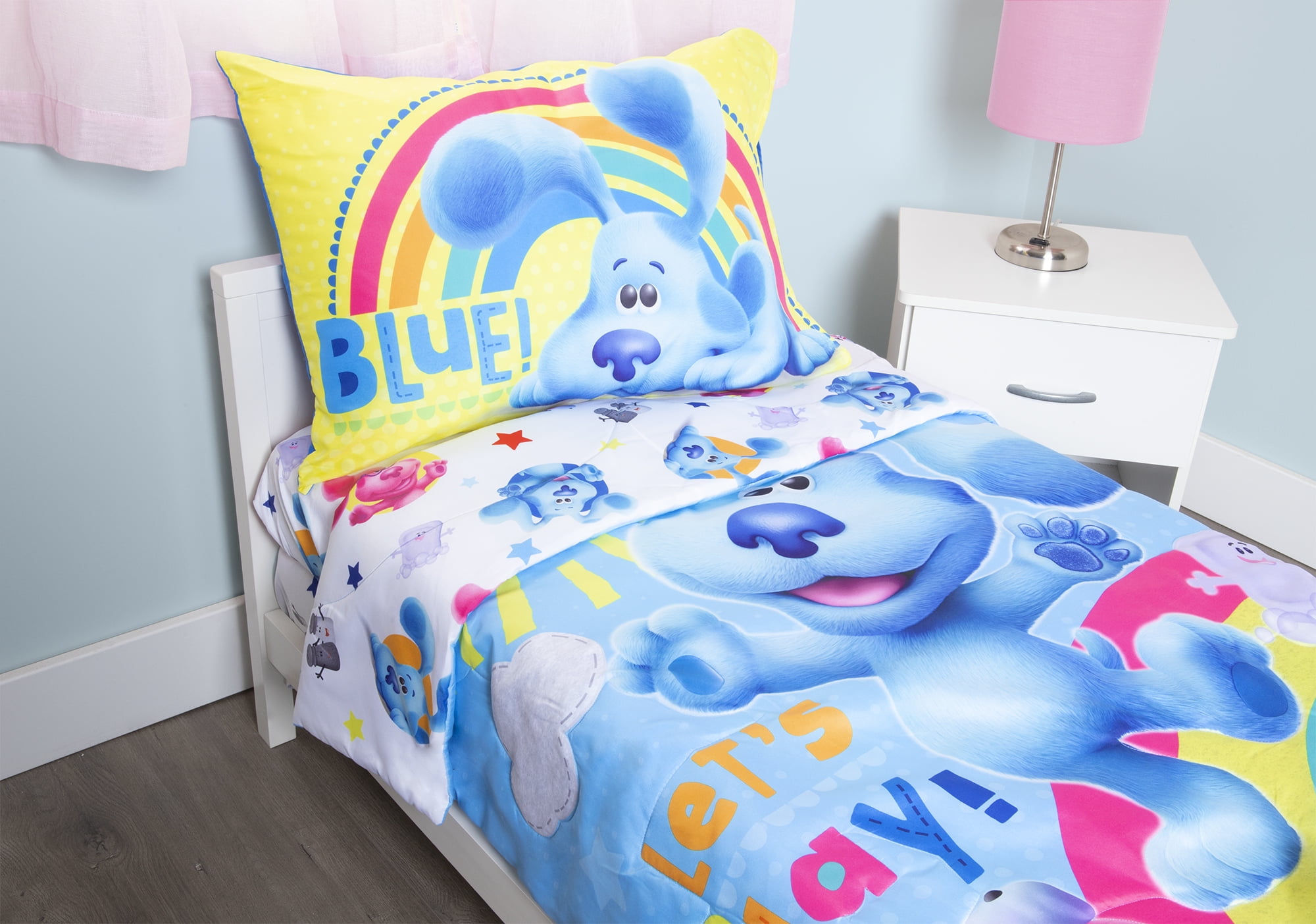 Blue's Clues Blues Clues Piece Bedding Sets, Crib Bed atelieryuwa