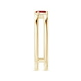thumbnail image 3 of ANGARA Natural Tilted Marquise Ruby Solitaire Parallel Split Shank Ring in 14K Yellow Gold for Women (Size-5x2.5mm) | July Birthstone Jewelry for Her | Natural Ruby Rings, 3 of 9