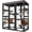 Large-Black, variant on Aivituvin Catio Large Cat House Outdoor Walk in Outdoor Cat Enclosure Indoor Cage Kitty Condo Playpen with Door, Platform, Scratch Post, Hammock - Black