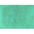 thumbnail image 1 of Ahgly Company Indoor Rectangle Persian Turquoise Blue Traditional Area Rugs, 2' x 4', 1 of 4
