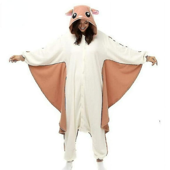 Adult Animal Onesies: Flying Squirrel Party Halloween Pajamas - Newway:Xl