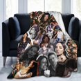thumbnail image 1 of Mila Kunis Collage Ultra Soft Micro Flannel Throw Blankets Warm Comfortable Versatile Blanket for Sofa and Travel, 1 of 5