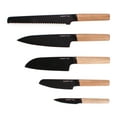 thumbnail image 2 of BergHOFF Ron Stainless Steel 6pc Knife Block Set, Natural, 2 of 9