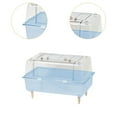 thumbnail image 6 of Vaveren Clear Hamster Cage Cute Small Pets Habitat Pet Enclosure Mice Hedgehog Rats blue, 6 of 8