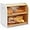White, variant on Bread Box for Kitchen Countertop, Double Layer Bamboo Bread Storage Container for Homemade Bread, Roll Top Bread Box with 3 Adjustable Height for Kitchen Counter, Black Breadbox Organizer