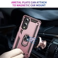 thumbnail image 5 of Dteck Case for Samsung Galaxy S25 Edge,Military Grade Drop Impact Case 360 Metal Rotating Ring Kickstand Holder Armor Heavy Duty Shockproof Cover for Galaxy S25 Edge,Rosegold, 5 of 7