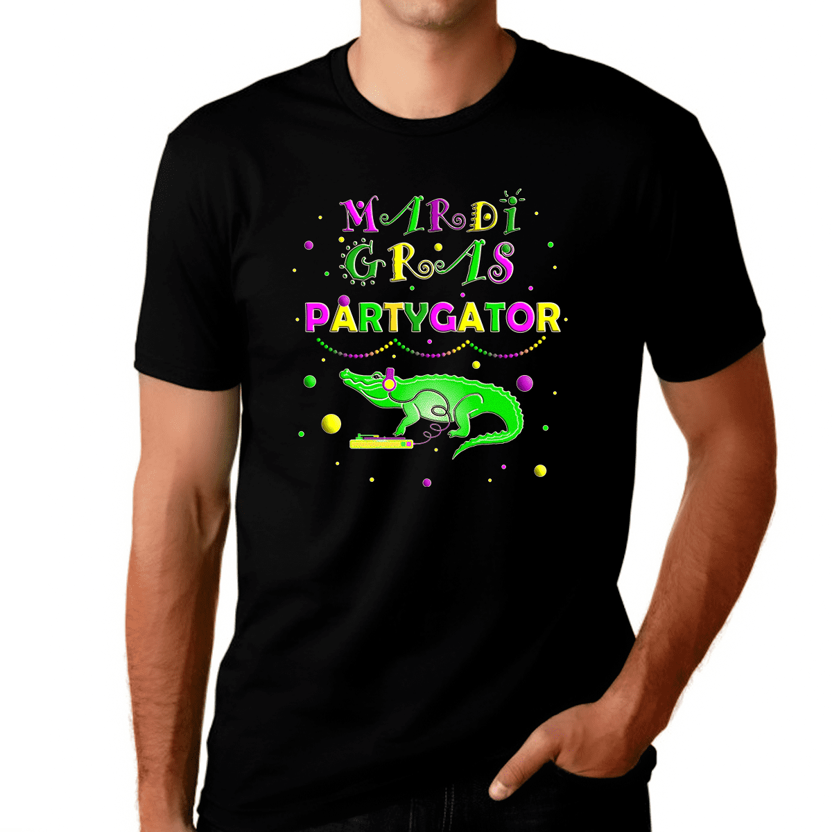 Mardi Gras Shirts for Men Funny Mardi Gras Shirts Partygator Funny Mardi Gras Shirt Mardi Gras