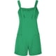 thumbnail image 1 of Gibobby Monos de Moda Mono corto con cuello redondo y bolsillo para mujer (Verde, XXL), 1 of 5