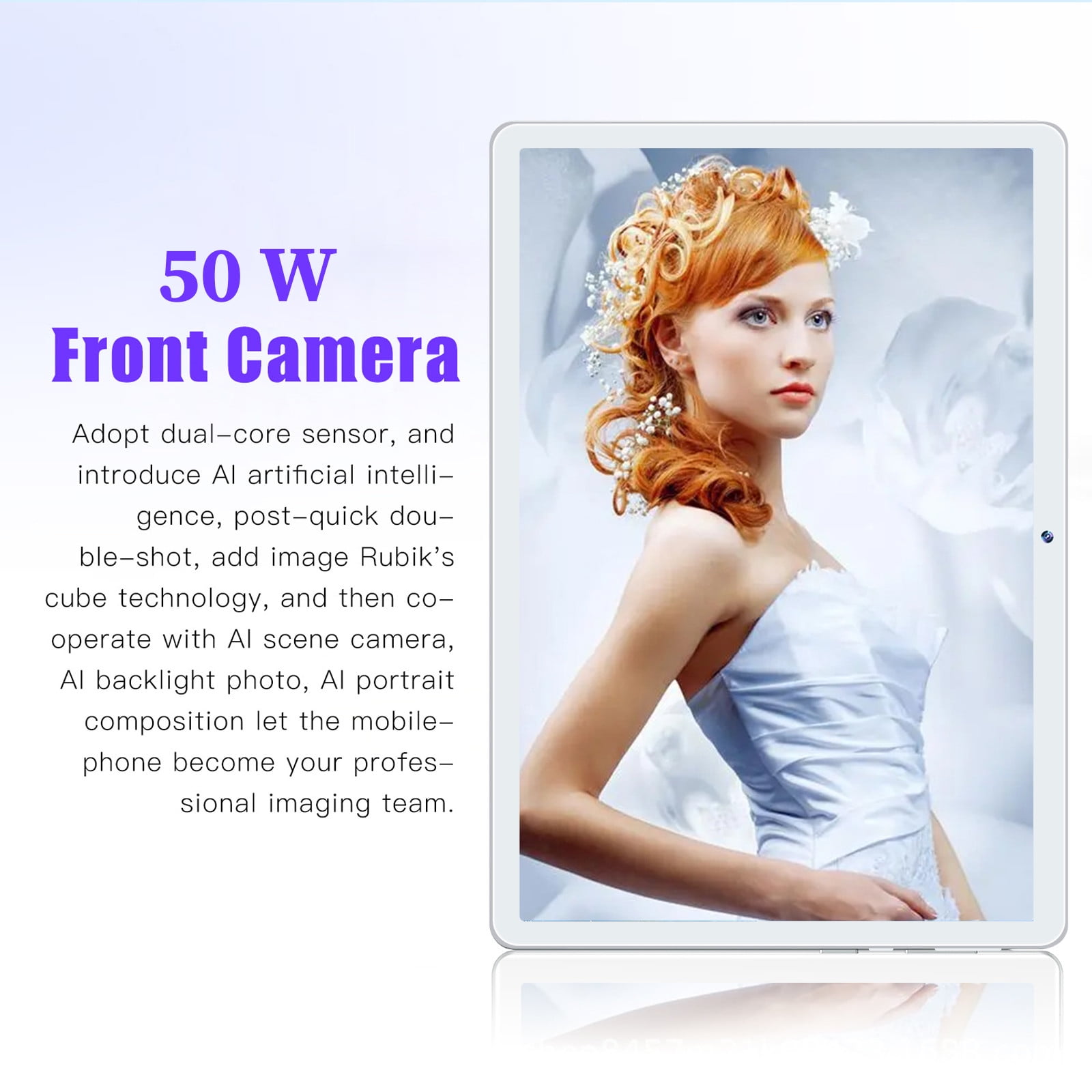Skegnu HD 8-inch Tablets Android Version, WIFI Bluetooth Voice Call Learning Game Tablet, 2+16G/256G Eight Core Processor, Support SIM Card Communication Function Gift for Girls on Clearance
