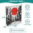 thumbnail image 3 of FORMRS 3 Ring Binder 1.5 inch with Pockets Set of 2 Clip Board 200 Sheets Capacity, Black Streets, 3 of 8