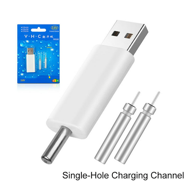 High Quality CR425 1Hole/2 Holes New USB Charger Night Fishing Accessories  Electronic Floats Batteries Fishing Float Battery SINGLE-HOLE CHARGING  CHANNEL 