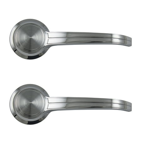 Gmc Chrome Door Handles - Pair Set Inside Interior Chrome Door Handle Replacement for Chevrolet GMC Pickup Truck Van SUV Pontiac 4468414