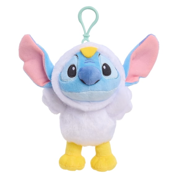 Disney Stitch Chick 5.5-inch Easter Clip-On Plush, 2 Years and Up, Kids Toys for Ages 2 Up
