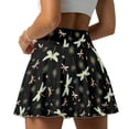 thumbnail image 2 of Xoenoiee Dragonfly Dandelion Print Pleated Golf Skorts for Women High Waisted Tennis Skirt Athletic Skorts Skirts for Women Built-in Shorts with 2 Pockets, Size M, 2 of 7