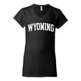 thumbnail image 2 of Wild Bobby State of Wyoming College Style Women Standard V-Neck Tee, 2 of 6