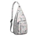 thumbnail image 1 of Paw Design Sling Backpack - Cute Cat Theme Shoulder Bag, Compact for Students & Fashionable Young People, 1 of 4