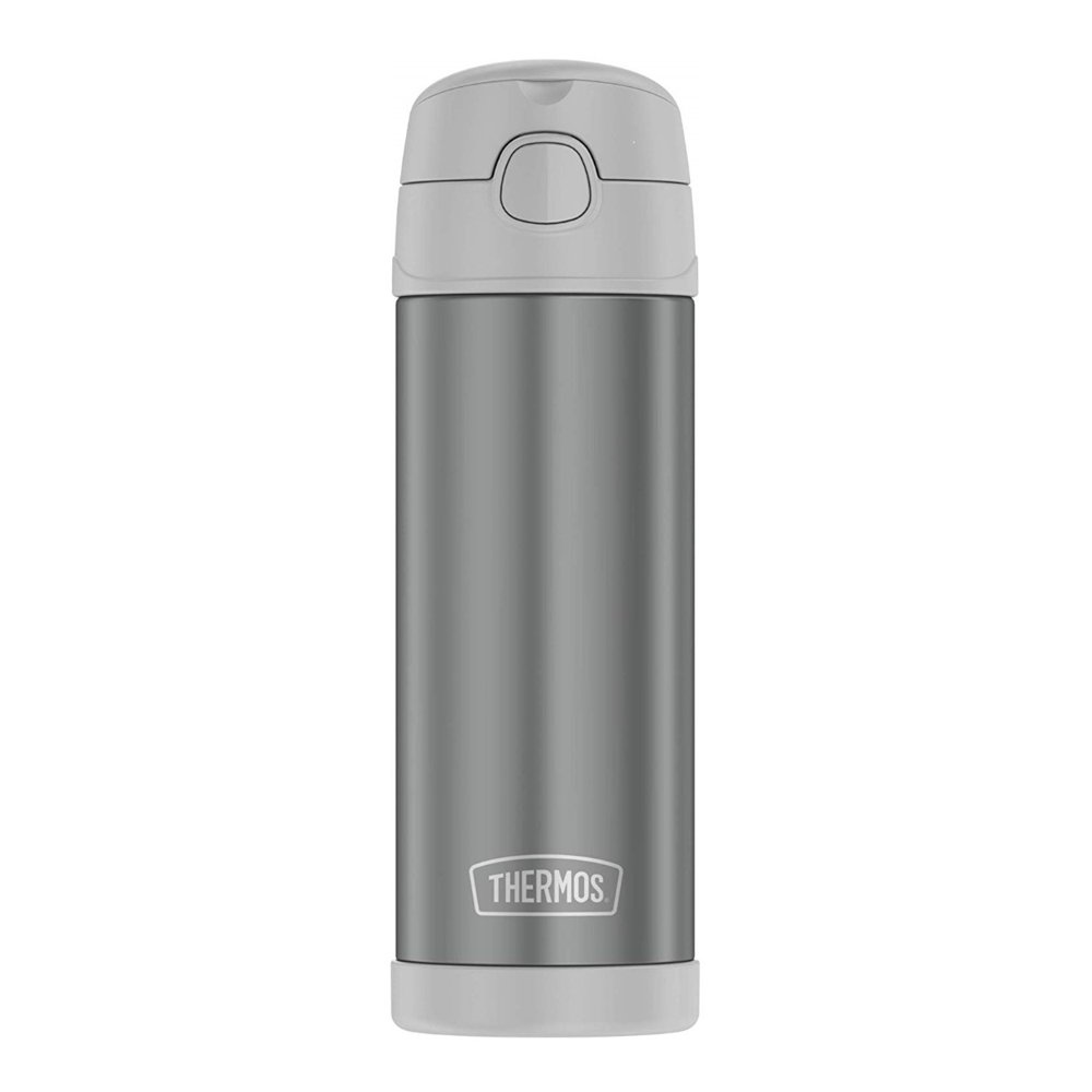 Thermos FUNtainer 16Ounce Stainless Steel Water Bottle with Spout