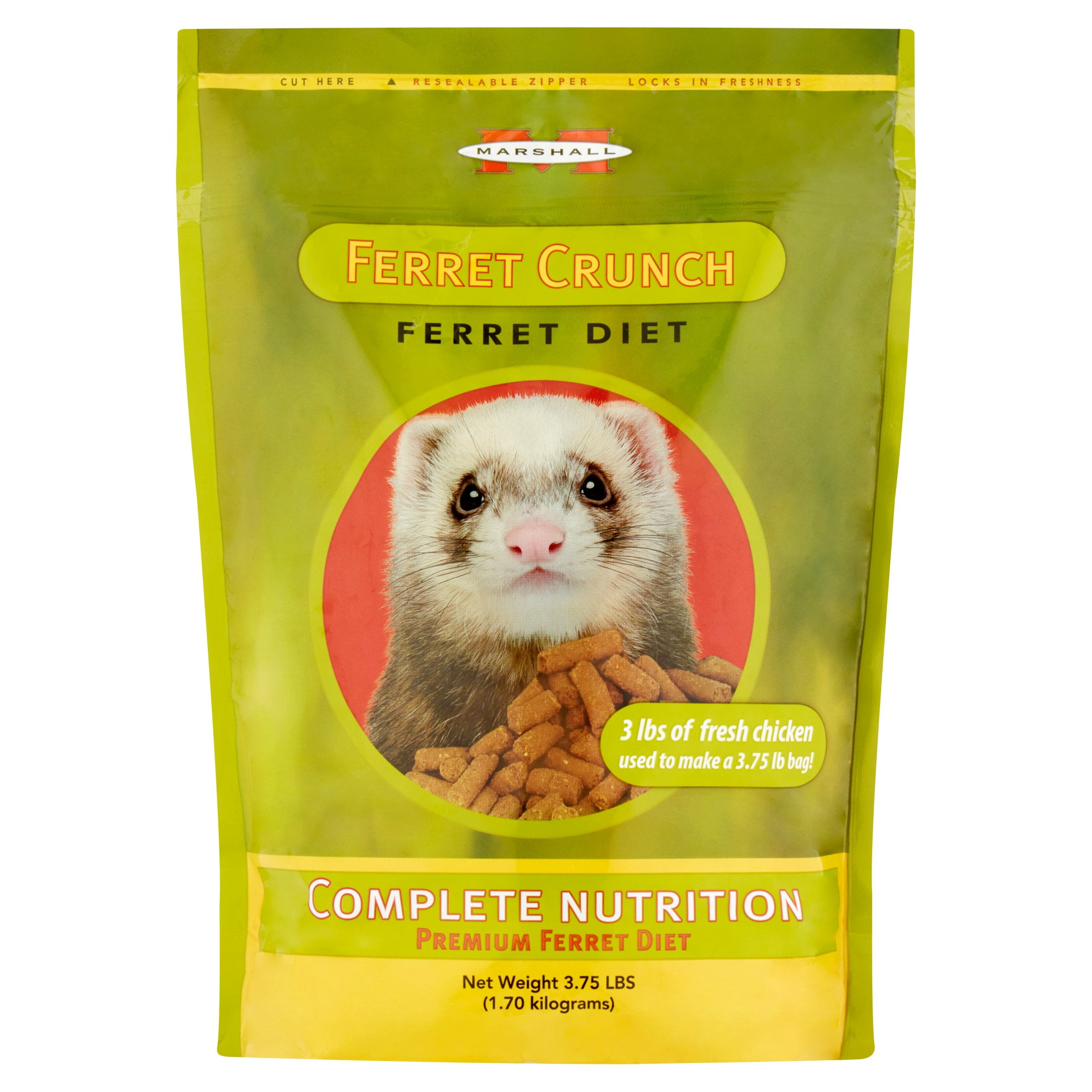 Premium Daily Ferret Diet Food 8Lb Bag Nutrient Dense Real Chicken & Egg Protein 