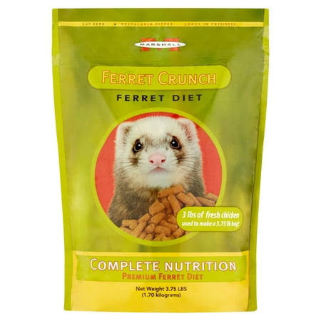 Marshall Ferret Crunch Dry Food, 3.75 lb (Best Ferret Food Brand)