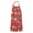Red Christmas Snowflake, variant on White Spider Webs and Spiders Apron-Garden Aprons for Women with Pockets-Cotton Linen Waterproof Kitchen Cooking Gardening Aprons Adjustable for Kitchen,Cooking,BBQ and Salon 32"x27"