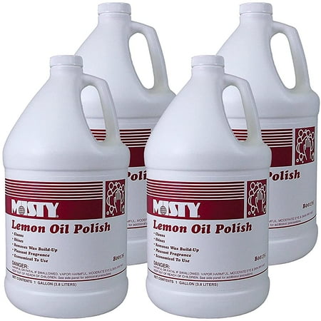 

Misty Lemon Oil Polish - 1 Gallon (Case Of 4) 1001517 - Excellent Rejuvenator For Fine Wood Furniture