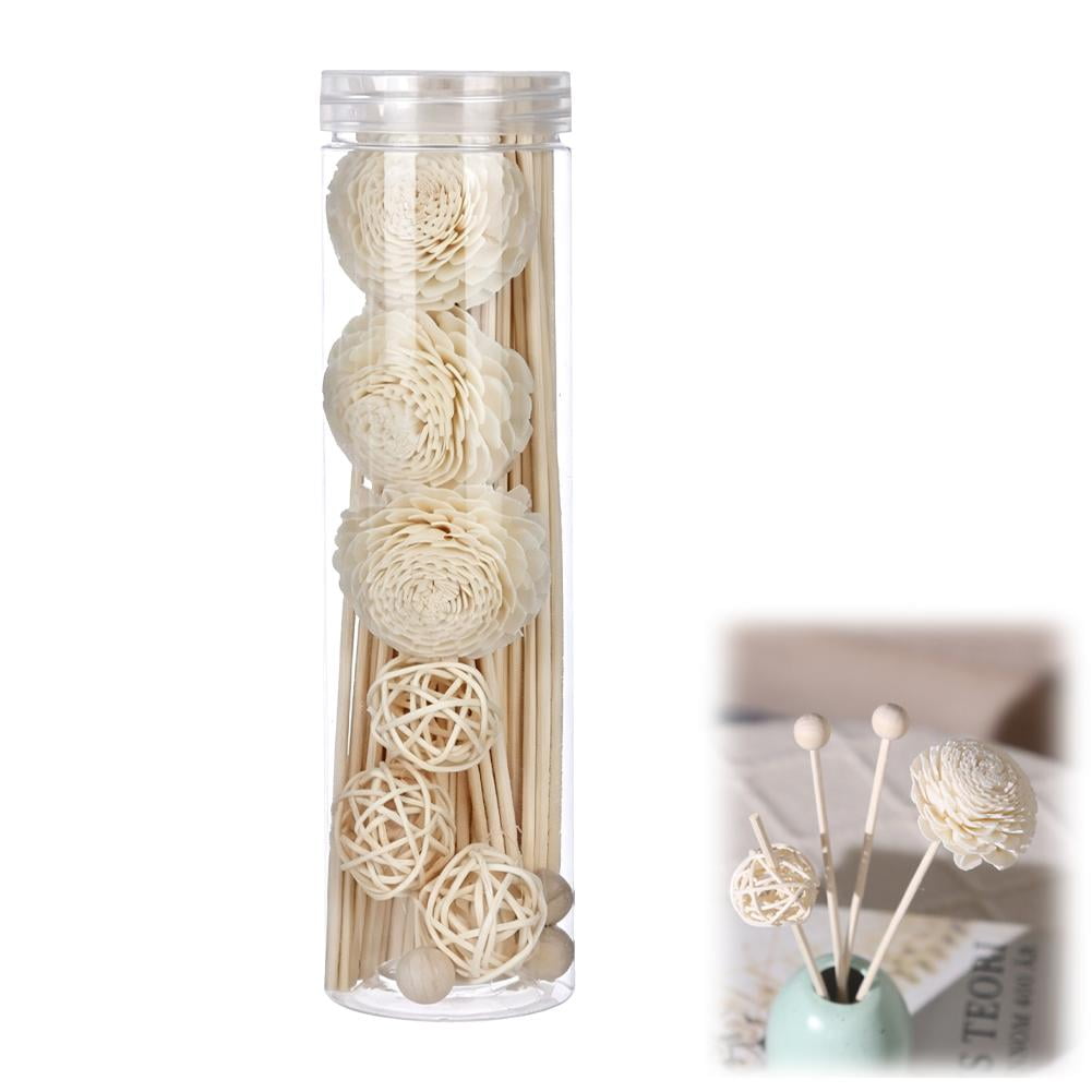 Relaxing Home Oasis White Rattan Cane Decor - 30 cm / 11.81", Ideal for Busy Office Workers Seeking a Calming Retreat, White Rattan Cane Decor, 30cm Relaxing Home Oasis