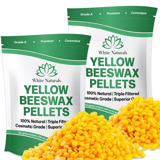 White Beeswax Pellets 8 oz, Organic, Pure, Natural, Cosmetic Grade, Bees  Wax Pastilles, Triple Filtered, Great For DIY Lip Balms, Lotions, Candles  by White Naturals… 