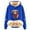 Blue, variant on Women's West Highland Cow Print Casual Sweatshirt Fall Winter Trendy Lined Hoodie Long Sleeve Cozy Comfort Pullover