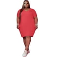 thumbnail image 1 of Robe T-Shirt Classique de Mode pour Femmes Grande Taille, 1 of 7